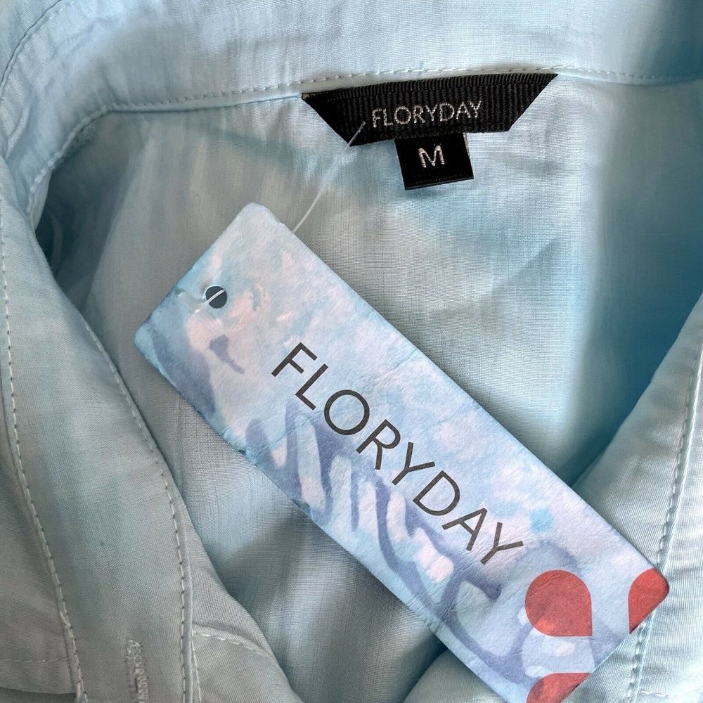 Floryday Shirt Collar Tie Dye Maxi Shirt Dress - Picture 7 of 8